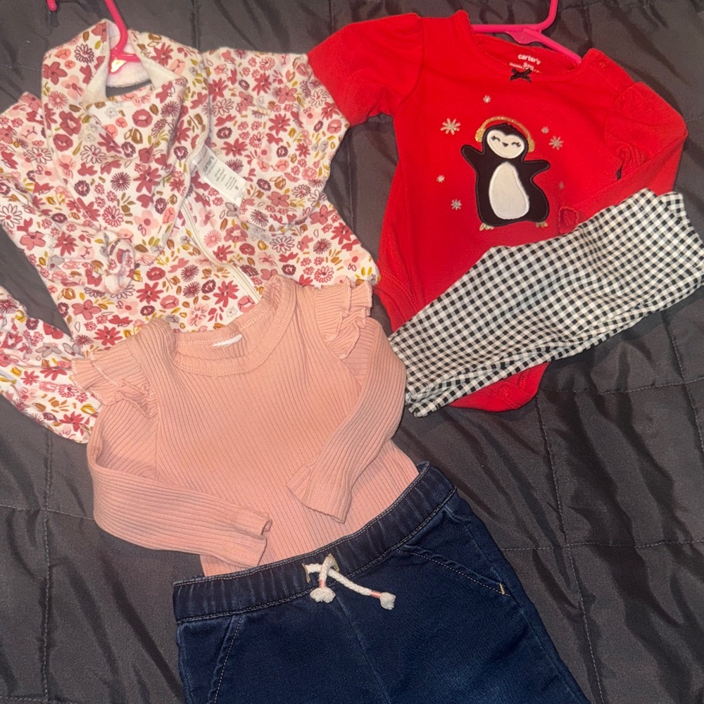 Baby Girl New Set with Penguin Design lot